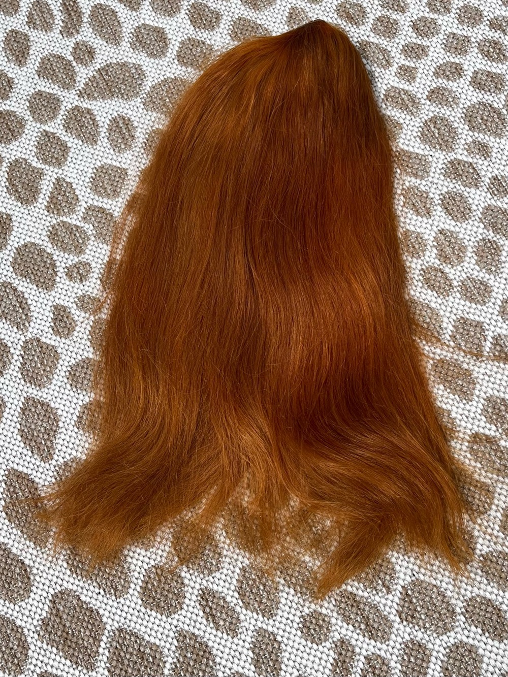 ZALA 18” 100% Remy Human Hair Halo Clip-In Extension Copper Auburn Dyed